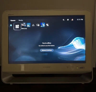 Sony Bravia TV KDL-19M4000 19" LCD HDTV HDMI RGB Gaming TV White - Image 1 of 4