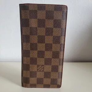 Louis Vuitton Damier Ebene Bifold Portefeuille Brazza Long Wallet Authentic - Bild 1 von 14