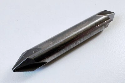 MELIN 3/8" Diameter X 60° X 2-1/2 OAL Countersink Double End 4 Flute Carbide USA - Image 1 of 4