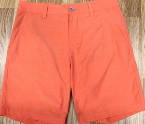 SOUTHERN TIDE REGULAR FIT SHORTS POLY/COTTON/SPANDEX ORANGE Sz 32 - Picture 1 of 5