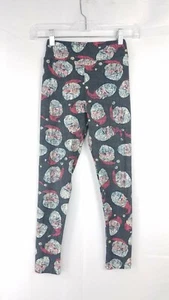 LuLaRoe Tween Leggings Christmas Holiday Santa Clause Pants Printed Bottoms Cute - Picture 1 of 5