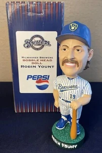 Hall Of Fame Bobblehead 2001 Robin Yount Milwaukee Brewers NIB Pepsi Bobblehead - Picture 1 of 8