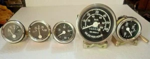 JEEP Willys Speedometer fits 1946-66 CJ-2A, 3A, 3B,M38, M38A1 Gauges Kit Black - Picture 1 of 2