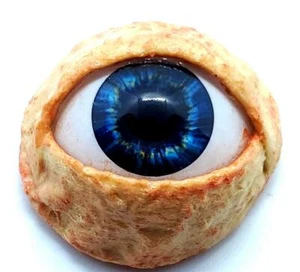 Halloween Prop Realistic Life Size Eye DOT third eye, masks, Crystal Blue - Picture 1 of 3