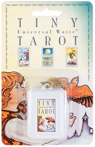 TINY TAROT DECK KEYCHAIN Complete Miniature Tarot Card Set on Key Chain - Picture 1 of 8