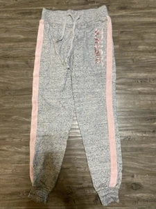 Girls Justice Gray And Pink Joggers Size 12 - Picture 1 of 3