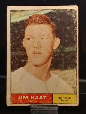 1961 Topps #63 Jim Kaat Minnesota Twins Foto 1 de 3
