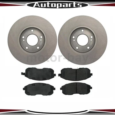 Передние тормозные колодки и роторы для Nissan Maxima 1999 1998 1997 1996 1993 1995 1994 - Изображение 1 из 4