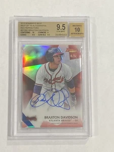 Braxton Davidson 2015 Bowmans Best Red Refractor Auto 4/5 BGS 9.5 10 - Picture 1 of 1