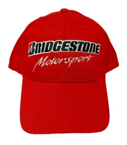 Bridgestone Motorsport BASEBALL/TRUCKER CAP BLACK Red Embroidery Hat Adjustable - Picture 1 of 8