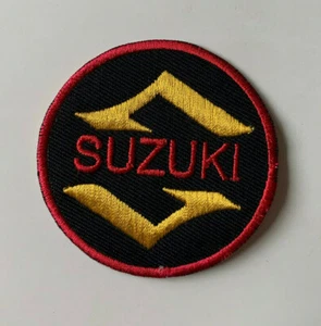 Suzuki -Biker Motorcycle Car Sports -Sew on Iron on Embroidered Patch - Picture 1 of 1