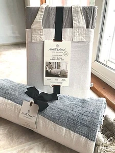 Hearth & Hand with Magnolia (F/Q) Duvet Cover Set & Cotton Throw - Free Shipping - Picture 1 of 12