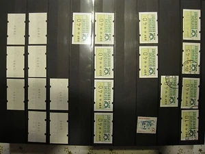 República Federal de Alemania Bundespost marcas de máquinas expendedoras ¡parte con número de conteo! - Imagen 1 de 1