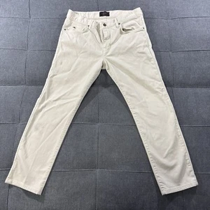 J Lindeberg Pants Mens 33x25.5 Ivory Jay Mid Rise Slim Fit - Picture 1 of 13