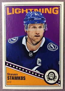 2019-20 O-Pee-Chee caja retro parte inferior Steven Stamkos Tampa Bay Lightning - Imagen 1 de 2