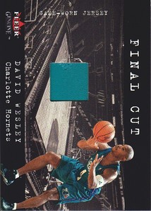 2001-02 Fleer Genuine Basketball Final Cut David Wesley JERSEY