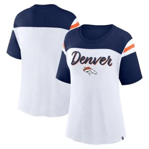 Denver Broncos Fanatics Damen Cheer Chant Fashion Crop Top weiß/marine Gr. M - Bild 1 von 10