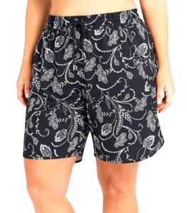 TS TAKING SHAPE plus size XXS / 12 Floral Sketch Print Boardshorts bathers NWT! - Picture 1 of 2