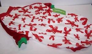 LovinPet Dog PJ's Recovery Bodysuit LOBSTER Size XL - Picture 1 of 5