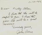 "Psychoacoustics" John R. Pierce Hand Written Letter