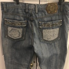 Just  Cavalli Distressed Mens  Light Wash Jeans Size 40 Italian 