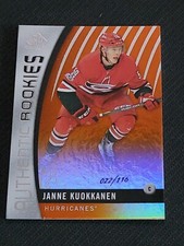 2017-18 UD SP GAME USED JANNE KUOKKANEN #92 #ed 22/116 ROOKIE RC