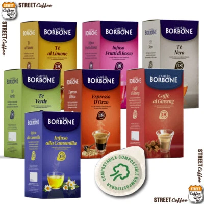 CAFFÈ BORBONE Cialde Borbone the te Camomilla Orzo Ginseng Guaranà Frutti filtrocarta ese 44