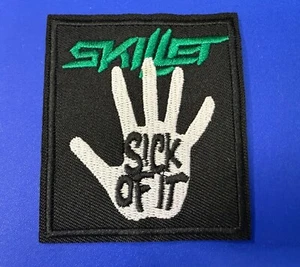SKILLET Band SICK OF IT CHRISTIAN ROCK embroidered Iron On Patch - Picture 1 of 6