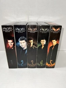 ANGEL TV Series Seasons 1-5 DVD Complete Series 5 Box Sets Used Great Show - Foto 1 di 4