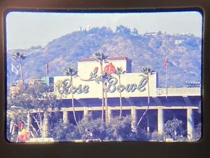 1975 Rose Bowl USC vs Ohio State Iconic Rose Bowl Sign Pasadena CA 35mm Slide - Picture 1 of 3