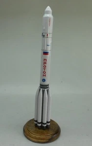 SL-12 Proton SL12 Rocket Desk Wood Model Free Shipping Regular New - Picture 1 of 1