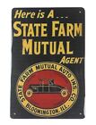 reproductions wholesale State Farm mutual agent Insurance Co. tin sign