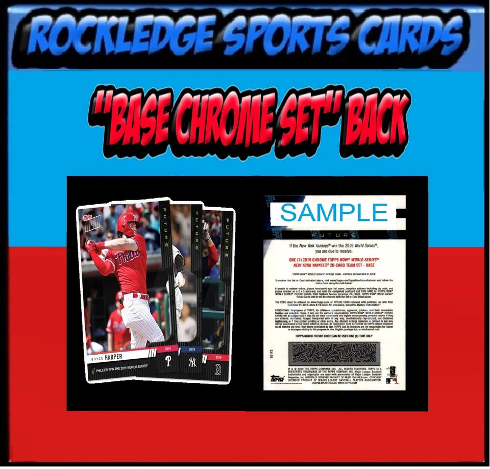 2019 Topps Now Futures World Series Singles (Pick Your Cards)(Base Chrome Set) - Image 1 of 1
