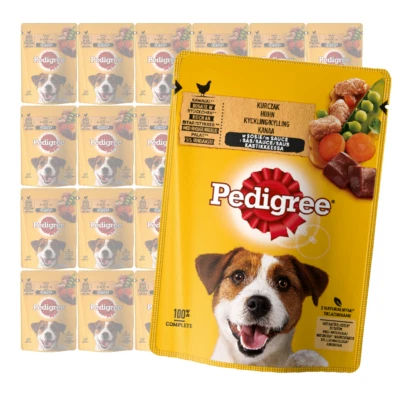 PEDIGREE NASSFUTTER 24 STÜCK FÜR HUNDE HÜHNCHEN IN SAUCE - Bild 1 von 4
