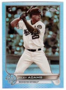 RILEY ADAMS Nationals ~ 2022 Topps Chrome SEPIA Rookie ~ FREE SHIPPING - Picture 1 of 1