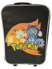 Pokemon Suitcase Pikachu Psyduck Rolling Suitcase Carryon Luggage Nintendo VTG