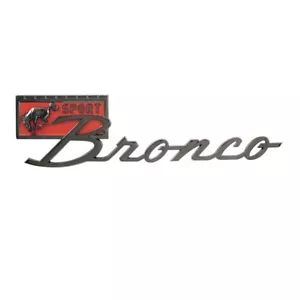 Bronco Sport Black & Red Emblems, 6 ½” x 2 ½”, Qty 2 - Picture 1 of 6
