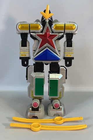 Power Rangers Super Zeo Megazord Figure Deluxe Vintage 1996 Complete Swords Cover