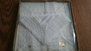 2 - neue Damen Taschen Taschentücher - weiß mit Spitzenbesatz - Made in Japan - elegant - Bild 1 von 2