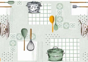 Tablecloth by the Metre Oilcloth Washable Cooking 1222-1 - Picture 1 of 3
