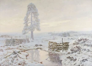 Jozef Rapacki : "Winter Landscape" (1908) — Giclee Fine Art Print - Picture 1 of 7