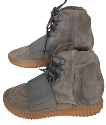 Adidas Yeezy Boots 750 Grey Gum Men 6.5 Glow In The Dark Sneakers - Image 1 of 4