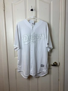 Vintage Majestic LA Dodgers Cody Bellinger weiß Herren Trikot Größe XL neu mit Etikett - Bild 1 von 3
