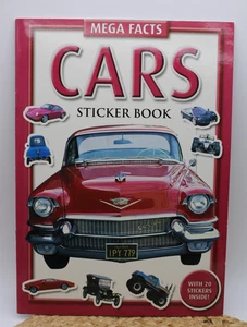 VTG 2014 Mega Facts Cars: Sticker Book with 20 CAR Stickers Like New - Picture 1 of 4
