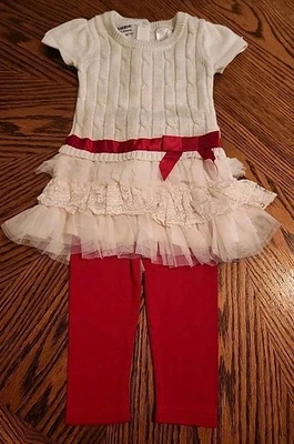 JUEGO PANTALONES BOULEVARD BLUEBER NIÑA BLANCO Y ROJO.  Talla 2T Foto 1 de 4