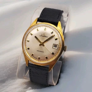 Vintage Tradition Electronic Swiss Made Men's Watch SHOCKRESISTANT FOR PARTS - Picture 1 of 10