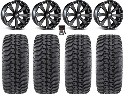 MSA Black Kore 14" ATV Wheels 30" Regulator Tires Arctic Cat TBX TRV MudPro - Image 1 of 4