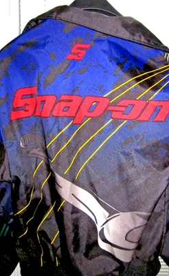 Vintage Snap-On Tools Jacket Racing Windbreaker Full Zip Mens S Satin Nascar - Image 1 of 4