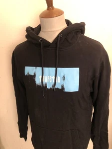 TRAPSTAR HOODED SWEATSHIRT TOP SIZE MEDIUM BLACK - Picture 1 of 2