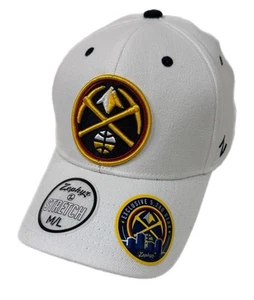 Cappello Zephyr NBA Denver Nuggets RARO "ZH" curvo Bill elasticizzato NUOVO CON ETICHETTE - Foto 1 di 6